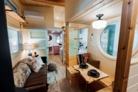 Remorque de camping modulaire préfabriquée en acier léger avec salle de bain pour une utilisation en extérieur dans les parcs et les stations balnéaires