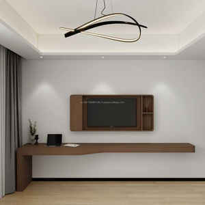 Ensemble de meubles de chambre d'hôtel modernes OEM ODM, économique, pour hôtel 3 étoiles, lit en bois avec table de chevet, meuble TV, armoire - Product Image 4