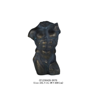Statua Nuda in Resina all'Ingrosso, Arte del Corpo Umano Greco Naturale, Colore Bianco o Bronzo per Decorazioni da Tavolo - Product Image 5