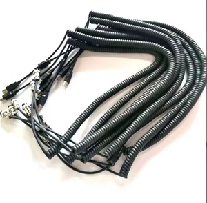 G12 G16 G20 connecteur aviation câble spiralé spiralé spiraalkabe ressort rétractable bouclé <span class=keywords><strong>rallonge</strong></span> <span class=keywords><strong>télescopique</strong></span> cordon d'alimentation - Product Image 3
