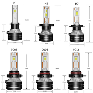 Ampoules LED pour phares de voiture CAR-REFINE Q5 Q7 30000Lm 260W H11 H7 H11 9005 9006 HB3 HB4 Para Auto H4 État neuf Couleur 6000k - Product Image 6