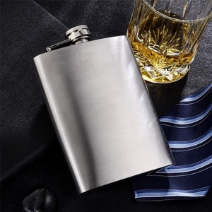 Lekvrije drinkfles voor whisky, alcohol, roestvrij staal, camping, zakfles, 4oz - 10oz - Product Image 4