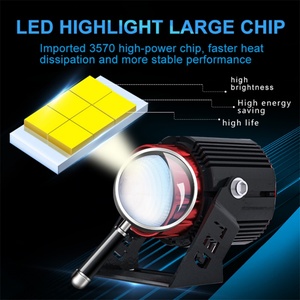 Barra LED de Doble Color para Faros Antiniebla, Chip M9 3570, Luz de Trabajo LED para Motocicleta, Conversión de Faro Láser - Product Image 3