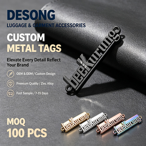 ตราสัญลักษณ์โลหะผสมสังกะสีขัดเงาสำหรับกระเป๋าเดินทาง กระเป๋าเป้ เฟอร์นิเจอร์ โลโก้แบรนด์สั่งทำ ขายส่ง รับออเดอร์ขนาดเล็ก - Product Image 1