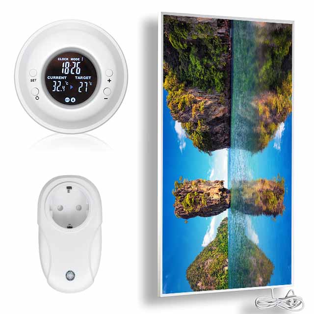 Eco-friendly and Healthy Heating Lcd Display Remote Control Smart Infrared Panel Heater/indoor Heaters