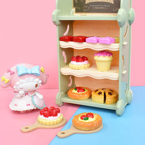 Nouveau modèle de <span class=keywords><strong>simulation</strong></span> alimentaire : pain, gâteau, miniatures en résine, cabochons à dos plat, jouet pour maison de poupée, artistique peint à la main pour coque de téléphone - Product Image 4