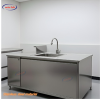 Banc de laboratoire moderne en acier inoxydable 304 pour hôpitaux et écoles, table de laboratoire de chimie et de biologie