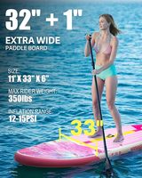Chine Fournisseur SUP Paddle Pink Surfboard Factory Planche de surf gonflable pour sports nautiques iSUP Paddle gonflable SUP