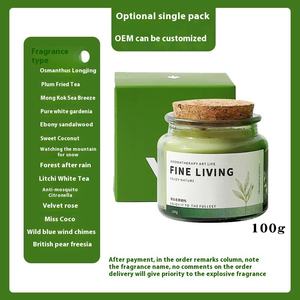 Bougie de cire de soja de luxe en gros bouteille d'aromathérapie créative <span class=keywords><strong>à</strong></span> la main <span class=keywords><strong>bouchon</strong></span> en <span class=keywords><strong>bois</strong></span> sans fumée 68 degrés fondant la Saint-Valentin - Product Image 6