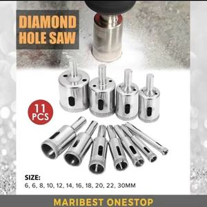 Prêt à expédier, marque GREE, jeu de forets à trous diamantés électro-plaqués de 10 mm, longueur totale de 50 mm, garantie 1 an, pour le perçage - Product Image 5
