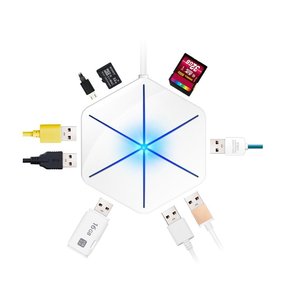 Ice Coorel U8 Usb <b>Hub</b> 6 <b>Port</b> Type C Splitter High Speed Data Transfer For Laptop Computer - Product Image 5