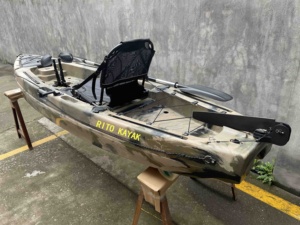 Chino bajo canoa de pesca catamarán profesional barato Plastique <span class=keywords><strong>Marius</strong></span> solo pie pedal kayak remo kayak para la venta - Product Image 4