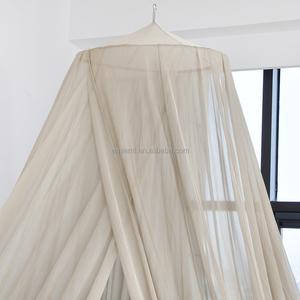Wellness Pod <span class=keywords><strong>Moustiquaire</strong></span>-Auvent de lit rond <span class=keywords><strong>avec</strong></span> doublure en fibre d'argent, votre retraite quotidienne contre les CEM, la 5G et la pollution électronique - Product Image 5