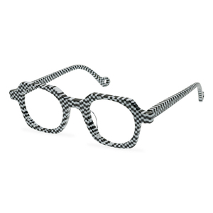 Montura <span class=keywords><strong>de</strong></span> <span class=keywords><strong>gafas</strong></span> <span class=keywords><strong>de</strong></span> moda, avanzada con textura <span class=keywords><strong>de</strong></span> impresión a cuadros, tendencia que combina con todo, artesanía <span class=keywords><strong>de</strong></span> templo telescópico <span class=keywords><strong>de</strong></span> primavera, 2022 - Product Image 6