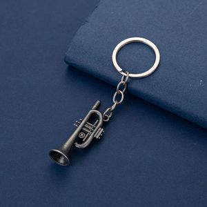 Mini trompette, instrument de musique, porte-clés, petit pendentif en métal, cadeau musical - Product Image 5