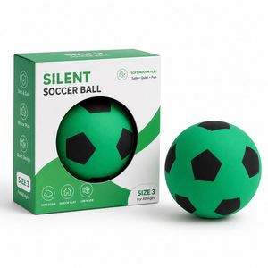 Balón de Fútbol de Espuma Suave y Silencioso para Interiores, Balón de Juego Silencioso para Niños con Empaque en Caja de Color con Ventana - Product Image 3