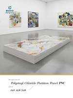 Panneau mural en PVC UV effet marbre Kangnova 1220x2440mm 5mm, panneau de revêtement mural à emboîtement pour salle de bain d'hôtel