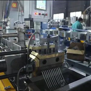 PET Bottle Flakes Pelletizing Extruder Machine Recycling Plastic Scraps Granules Making
