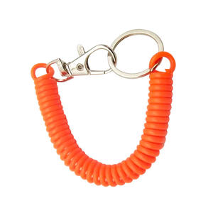 LLavero de bobina de resorte en espiral, cuerda de estiramiento de defensa antirrobo, llavero de seguridad con hebilla de langosta de Metal para soporte de regalo de llave - Product Image 4