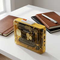 Lecteur de cassette tendance avec couvercle transparent pour cassette visible, Walkman, vente directe d'usine