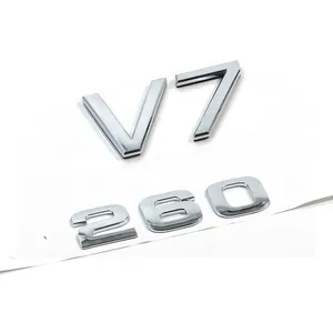 Car Badge Stickers ABS Chrome Plated Front Grill Hood Decoration Wholesale 2024 New 3D Logo Custom Car Badge Emblem