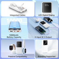 Banques d'alimentation portables Vention Thaïlande Type 10000 mAh pour téléphones portables, charge rapide