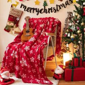 Manta de Felpa con Estampado Navideño al por Mayor, Mantas Suaves de Franela Antipilling para Uso Doméstico, Estilo Invernal, Estampado Clásico - Product Image 4