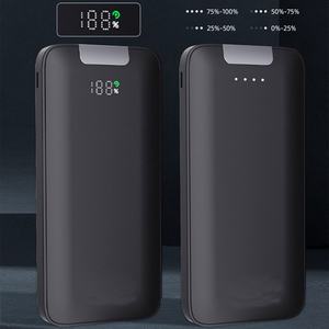 Chargeur de batterie portable de 10000 mAh, batterie externe pour l'extérieur avec écran LED, câble intégré pour téléphone - Product Image 2