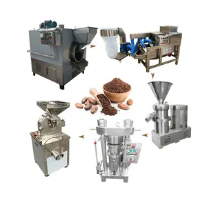 China processamento 200 kg/h grãos de casco para manteiga e pó pressionando máquina
