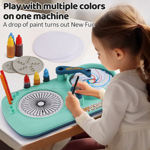 Zhorya 2'si 1 Arada Eğitici Çizim Tableti Plastik Kaleydoskop Sanat Grafiti Boyama Oyuncağı Çocuklar İçin - Product Image 2