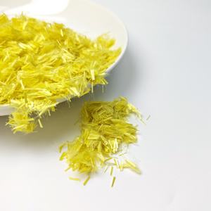 Gelbe Para <span class=keywords><strong>Aramid</strong></span> gehackte Faser 6mm für technische Kunststoffe und <span class=keywords><strong>Aramid</strong></span> papier - Product Image 5