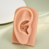 Boucles d'oreilles en acier inoxydable Toposh à filetage interne, boucles d'oreilles en forme de roche CBR, cartilage, tragus, septum, daith, piercing d'oreille, bijoux, anneaux de nez