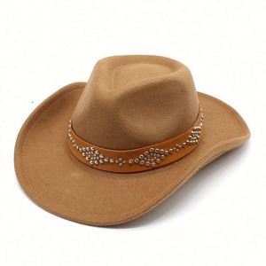 Wholesale Autumn and Winter Wool Felt Hat Western Cowboy Hat for Men and Women - Product Image 1