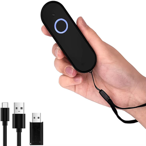 Không dây 2.4G + Bluetooth 2D Máy Quét Mã Vạch Đầu đọc mã QR kích thước nhỏ Máy quét dữ liệu thu - Product Image 1