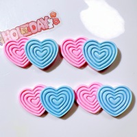 Cabochon in Resina a Forma di Cuore per Decorazioni Scrapbooking e Progetti Creativi