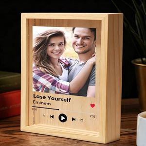 Lampe de nuit personnalisée en acrylique, plaque artistique moderne avec chanson, cadeau pour couple, petite amie, ornement - Product Image 4