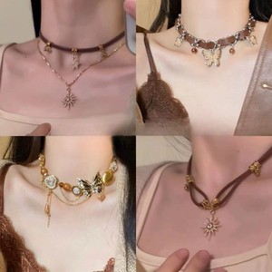 Exquisitos Collares de Mariposa Vintage para Mujer, Colgante de <span class=keywords><strong>Sol</strong></span> Maillard, Cadena para Clavícula, Joyería - Product Image 2