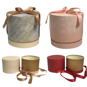 Sang Trọng Tăng Hoa Cưới Hộp Tùy Chỉnh Thực hiện Xi Lanh Các Tông Hộp Quà Tặng Vật Liệu Tái Chế Matte Cá Nhân Logo Giấy Gói - Product Image 5