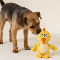 Mainan Tali Anjing Kartun Berbunyi, Desain Dinosaurus, Anak Ayam, Harimau, Interaktif, Dapat Digigit, Bersuara Kusut, Nanas, Tali Kapas Plush