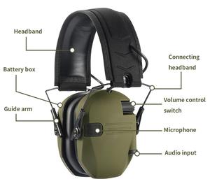 <span class=keywords><strong>Protection</strong></span> <span class=keywords><strong>auditive</strong></span> pliable de qualité supérieure pour la chasse, écouteurs tactiques antibruit pour le tir avec <span class=keywords><strong>audio</strong></span> clair et ajustement confortable - Product Image 6