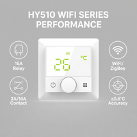 HY510 Wifi Bouton Numérique Thermostat Panneau Smart Room Température Contrôleur Programmable