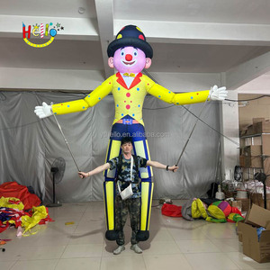 Bán buôn Inflatable chú hề trang phục thổi lên Joker bên Cosplay Trang phục mặc con rối cho xiếc diễu hành hiệu suất - Product Image 1