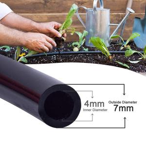 Tube capillaire d'irrigation goutte à goutte 4x7 PVC noir flexible pour système de micro-aspersion de jardin - Product Image 4