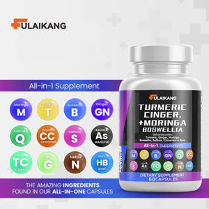 Private Label cúrcuma cápsulas Advanced cúrcuma curcumina pimenta preta cápsula açafrão e gengibre Moringa suplementos - Product Image 4