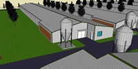 Structure légère en acier préfabriquée vache cochon poulet cheval chèvre hangar ferme maison grange élevage de volailles conception de bâtiment stable