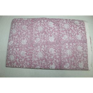 Authentic Handmade Lightweight Block Print Fabric for Clothing <b>Quilt</b> Scarf Dress Curtain & Cover Materials - Product Image 4