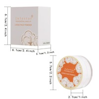 Poudre fixante minérale libre unisexe longue tenue, matifiante et waterproof, avec logo personnalisé OEM, pour tous types de peaux