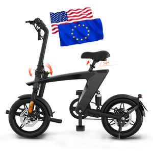 Bicicleta Eléctrica Plegable Híbrida de Aluminio de 250W 36V, 3 Velocidades, 14 Pulgadas, Motor Delantero, Económica para Adultos, Modelo H1 Pequeña - Product Image 1
