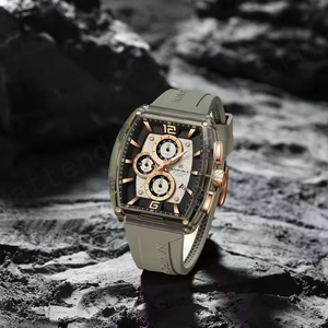 Vente en gros NAVIFORCE 6101 Montre pour hommes Mode Sports Horloge à quartz pour hommes Aiguilles lumineuses Bande de silicone Montre-bracelet étanche 5ATM - Product Image 2