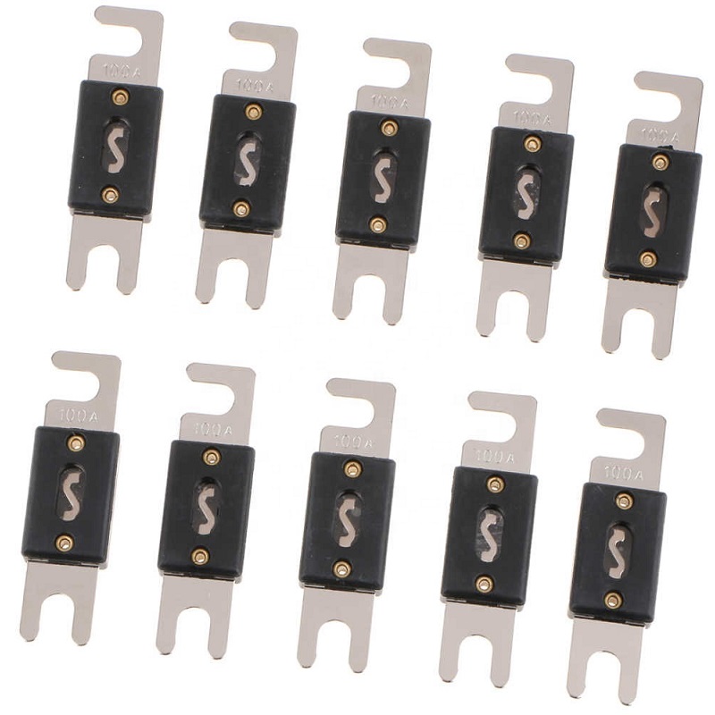 Высококачественный ANL предохранитель 60/80/100/150Amp алюминиевый никелированный автомобильный аудио мини-предохранитель